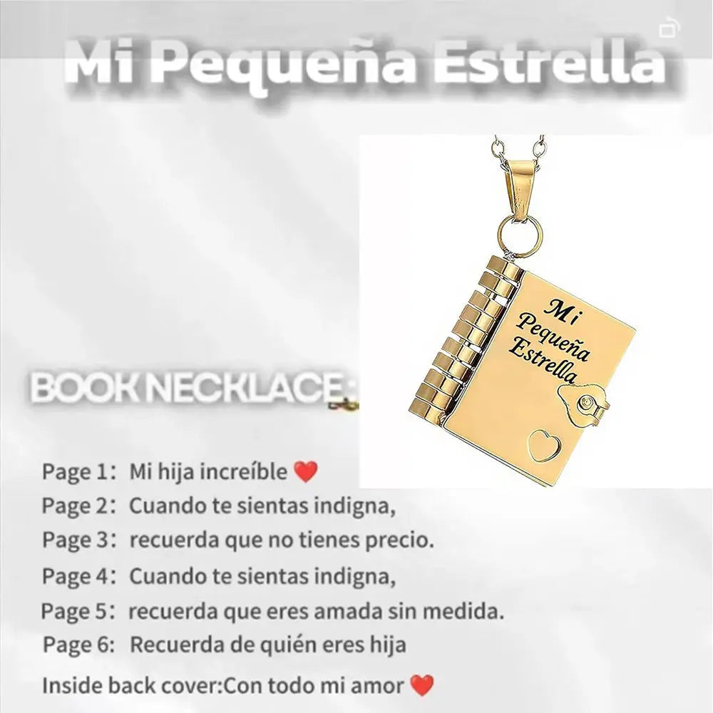 My Little Star Book Necklace