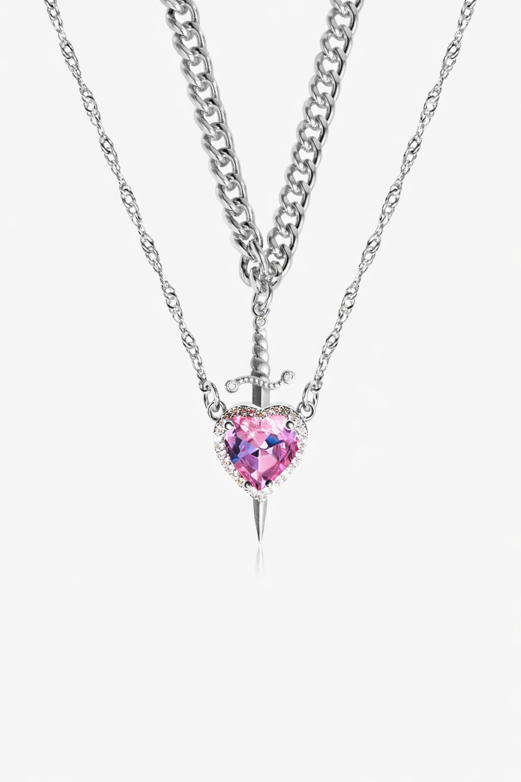 Collar de corazón y espada EndlessBond™ 