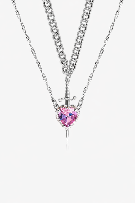 Collar de corazón y espada EndlessBond™ 