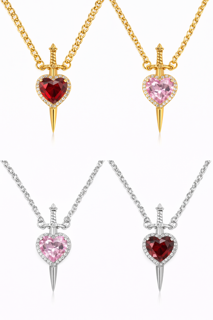 Collar de corazón y espada EndlessBond™ 