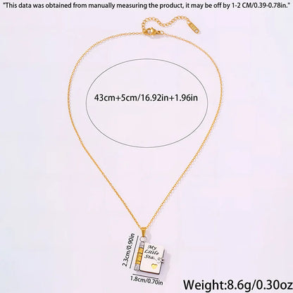 My Little Star Book Necklace