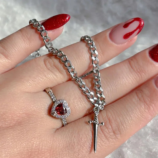 EndlessBond™ Heart & Sword Ring