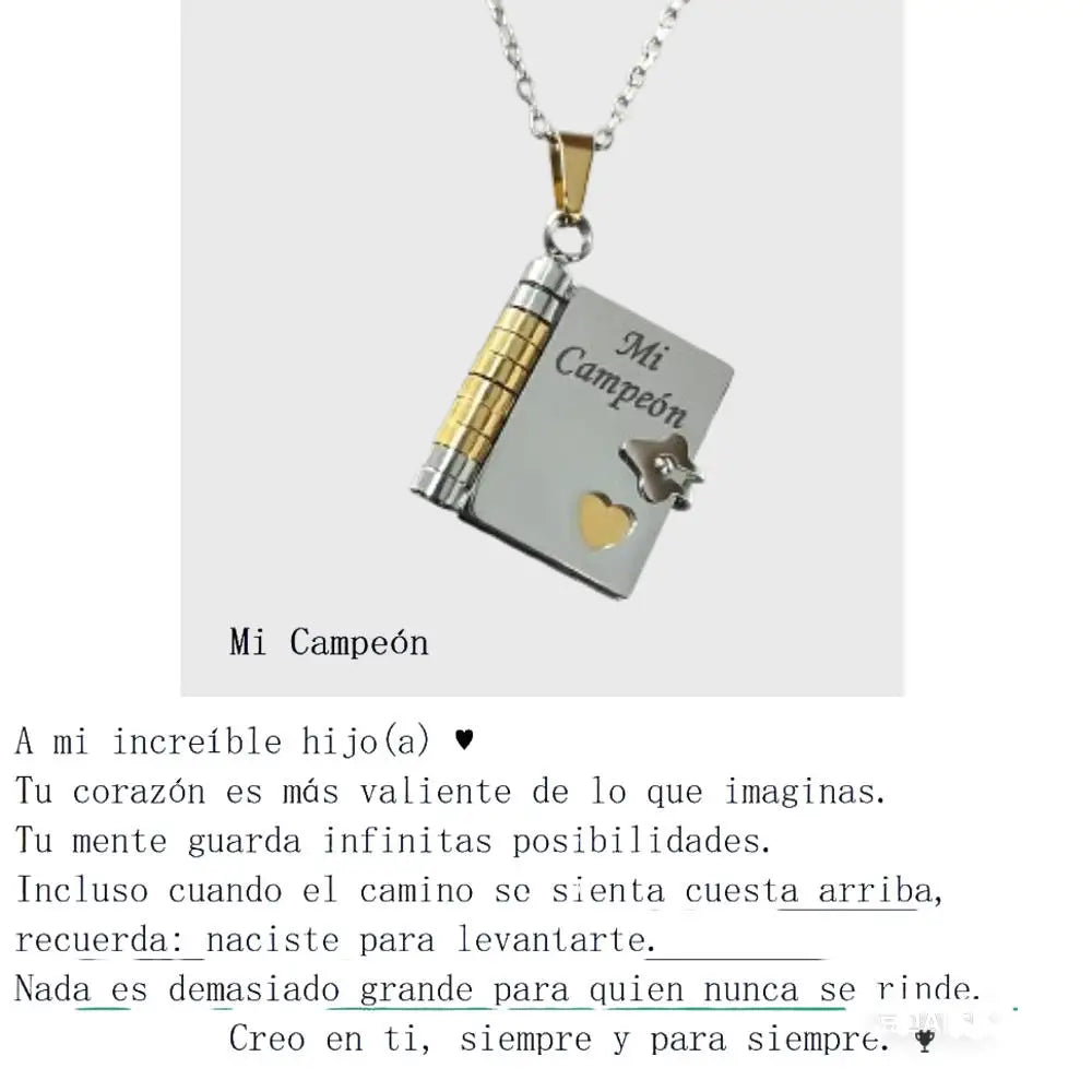 My Little Star Book Necklace