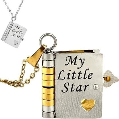 My Little Star Book Necklace