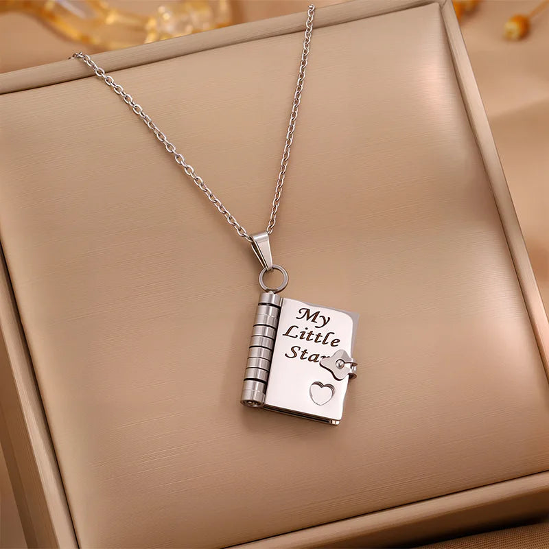 My Little Star Book Necklace