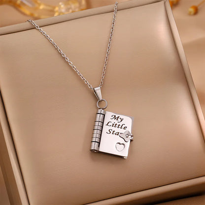 My Little Star Book Necklace