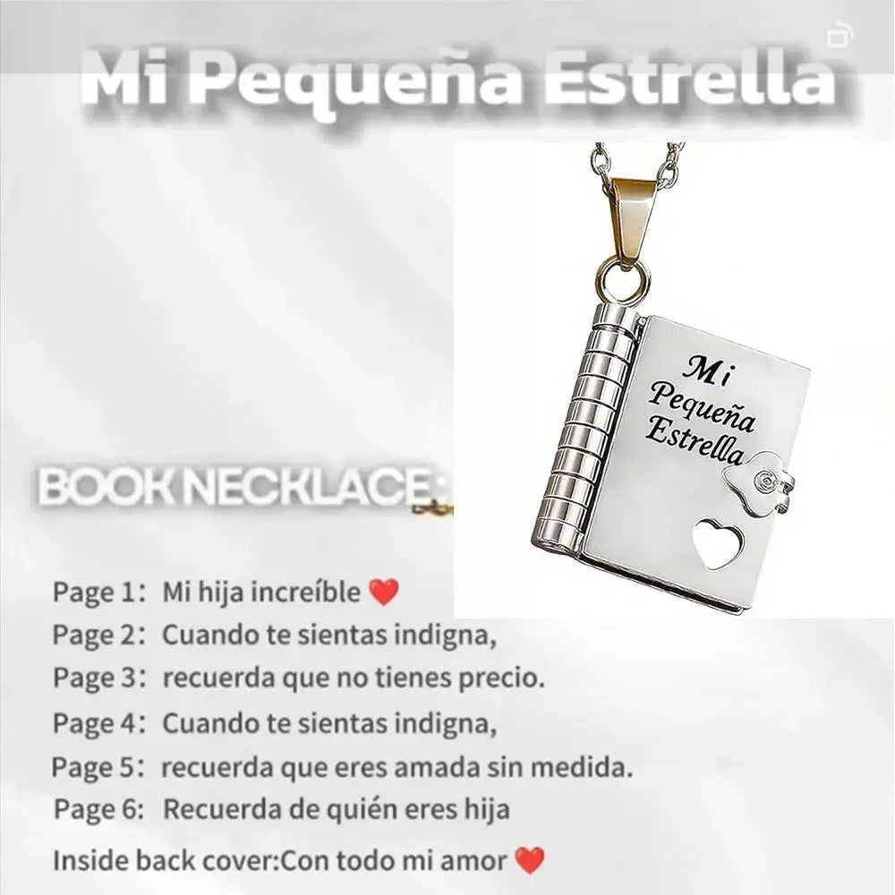 My Little Star Book Necklace