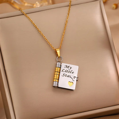 My Little Star Book Necklace