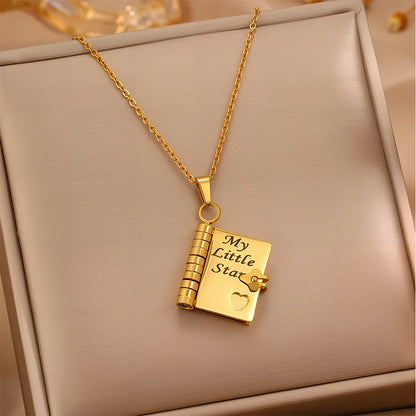 My Little Star Book Necklace