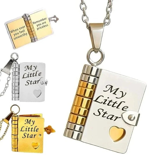 My Little Star Book Necklace