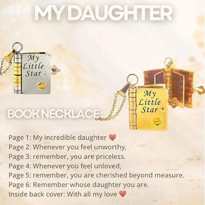 My Little Star Book Necklace